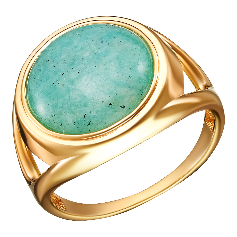 Серебряное кольцо 925 пробы; вставки 1 Амазонит;