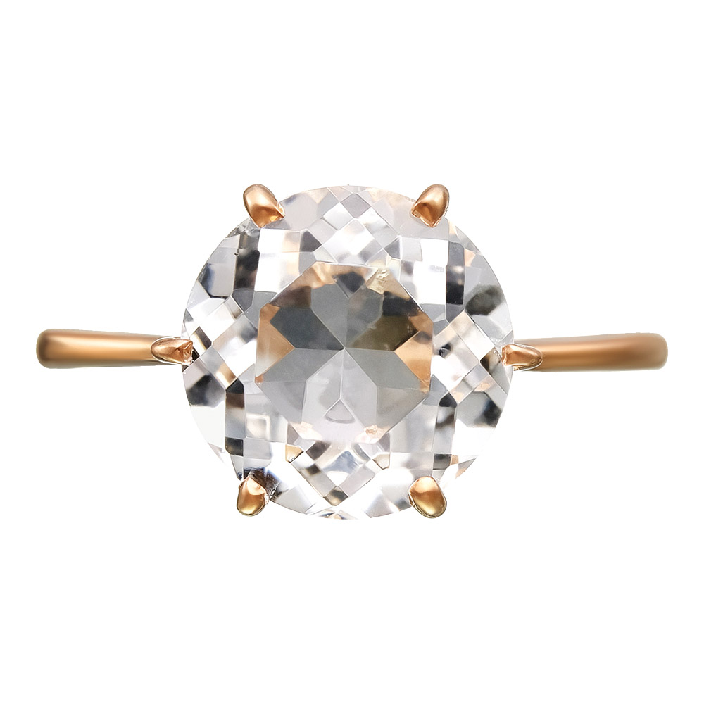 Серебряное кольцо 925 пробы; вставки 1 Горный Хрусталь нат.;