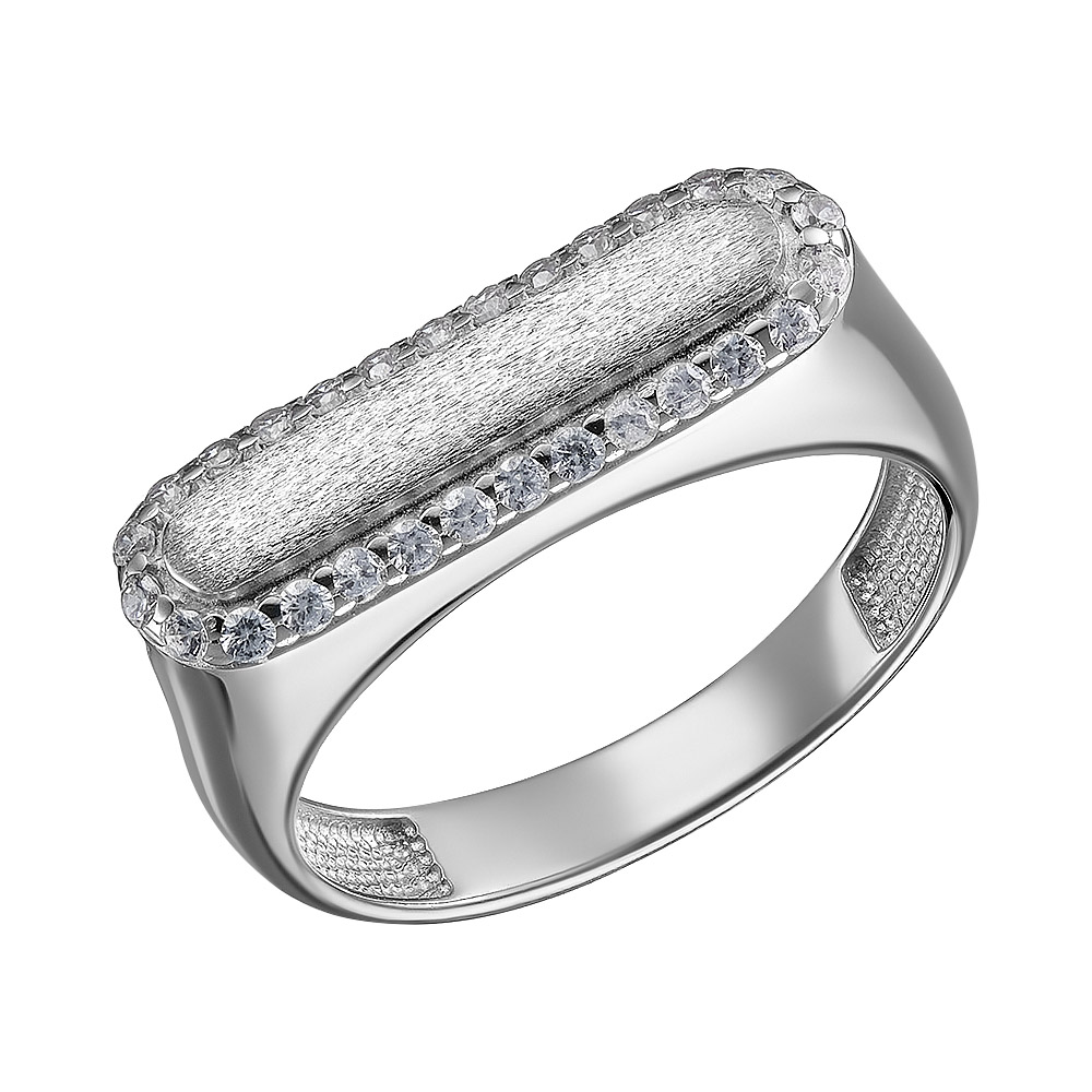 Серебряное кольцо с фианитами