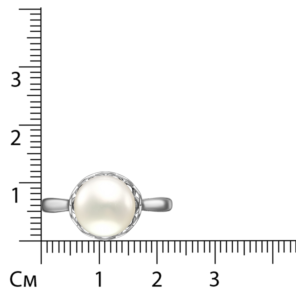 Серебряное кольцо с жемчугом