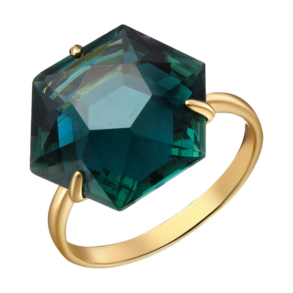 Серебряное кольцо 925 пробы; вставки 1 Празиолит;
