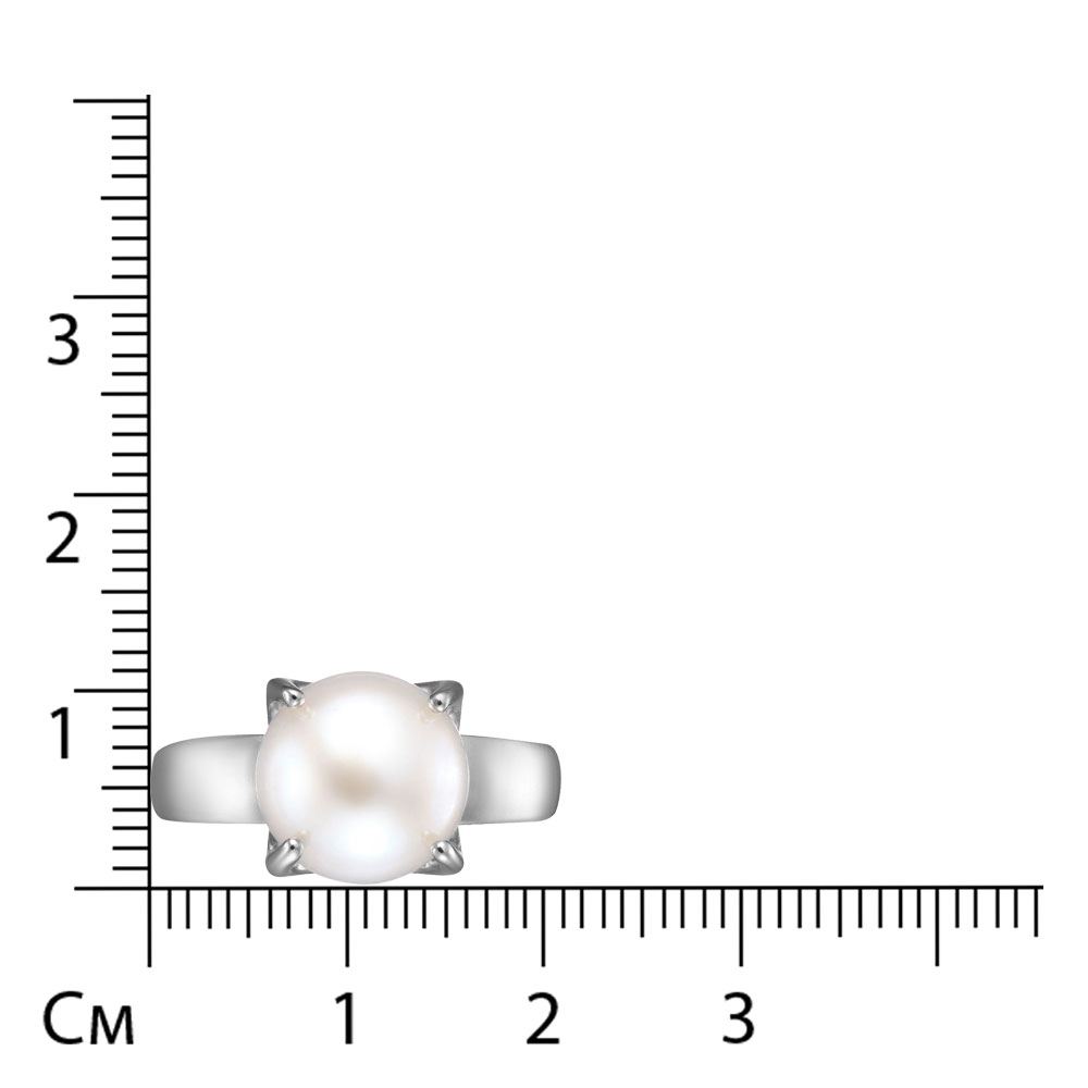 Серебряное кольцо с жемчугом