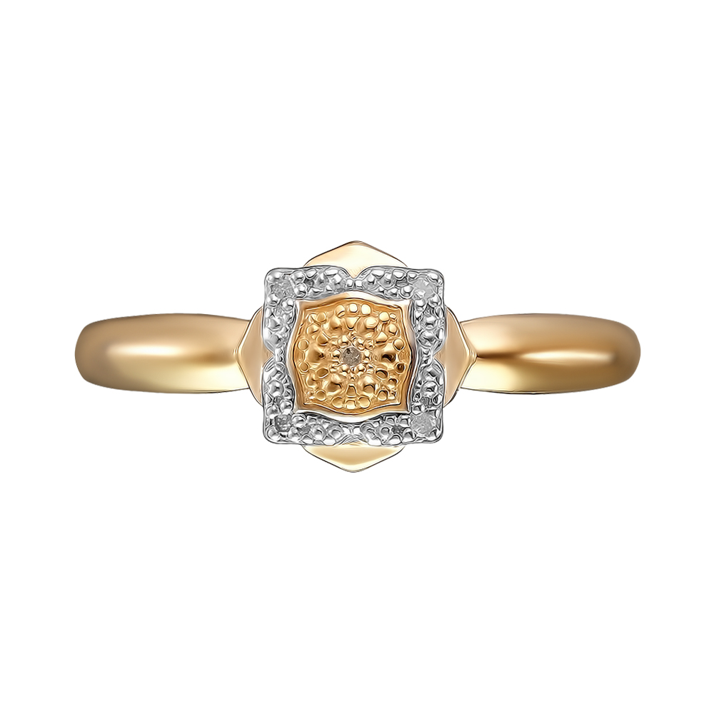 Серебряное кольцо 925 пробы; вставки 5 Бр.Кр-17 0,025 2/3А;