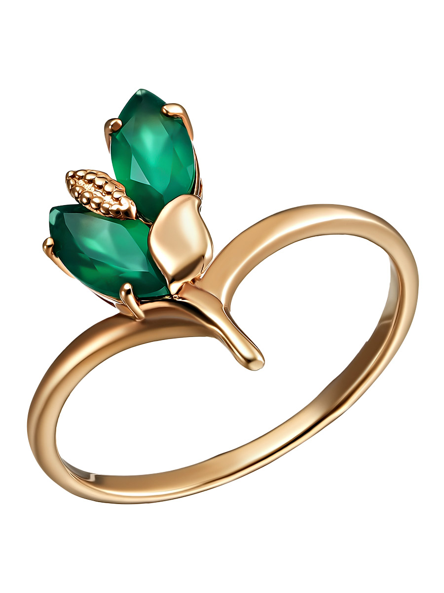 Серебряное кольцо 925 пробы; вставки 2 Агат;