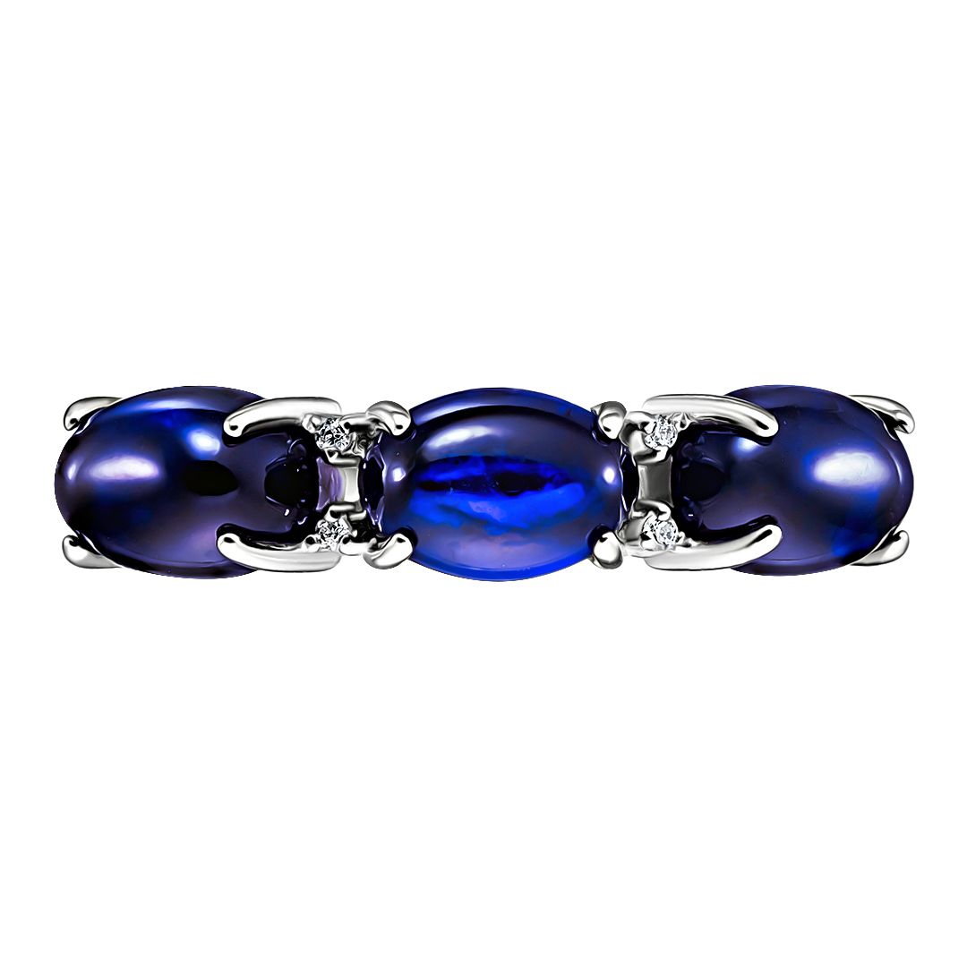Серебряное кольцо 925 пробы; вставки 3 Янтарь; 4 Фианит бесцв.;