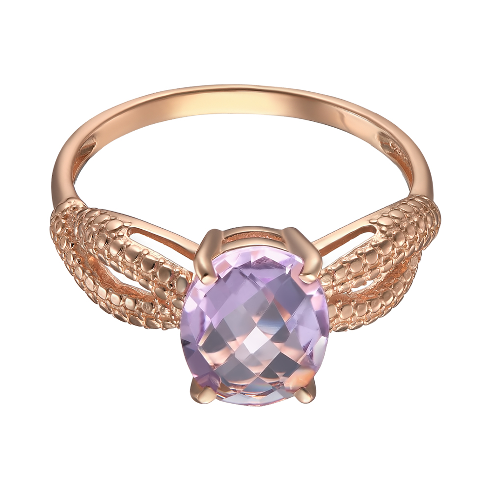 Серебряное кольцо с аметистом