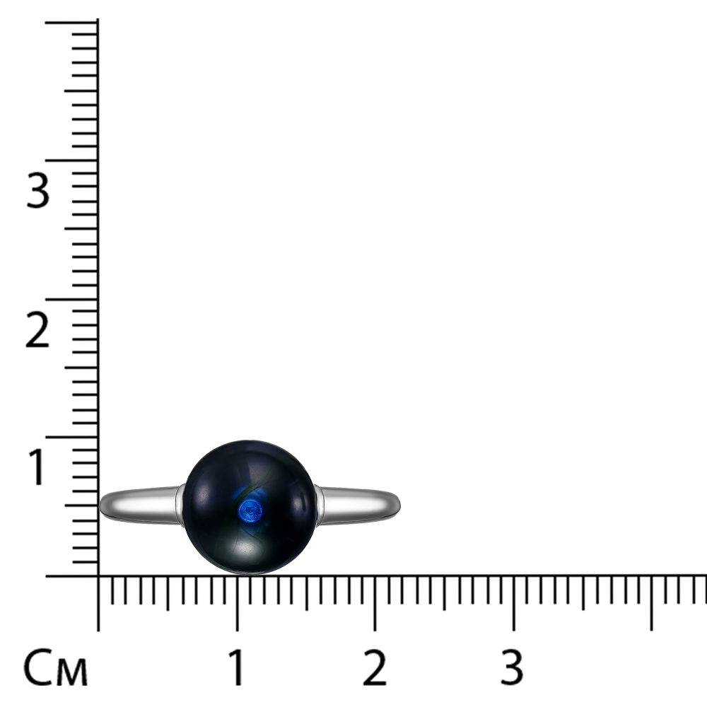 Серебряное кольцо 925 пробы; вставки 1 Янтарь;
