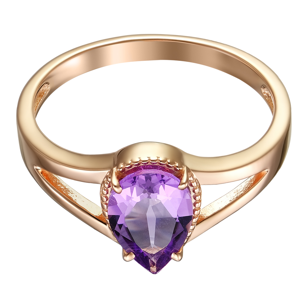 Серебряное кольцо с аметистом