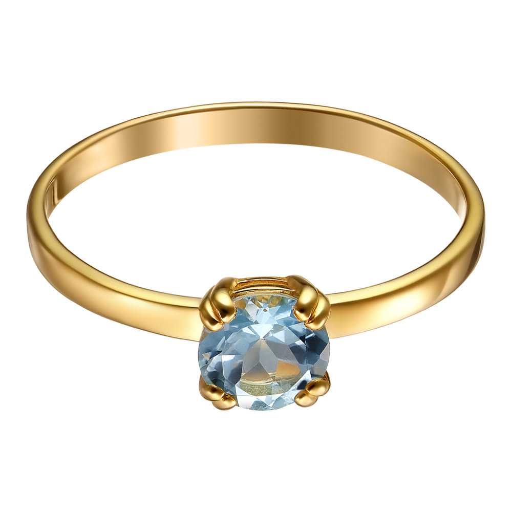 Серебряное кольцо 925 пробы; вставки 1 Топаз;