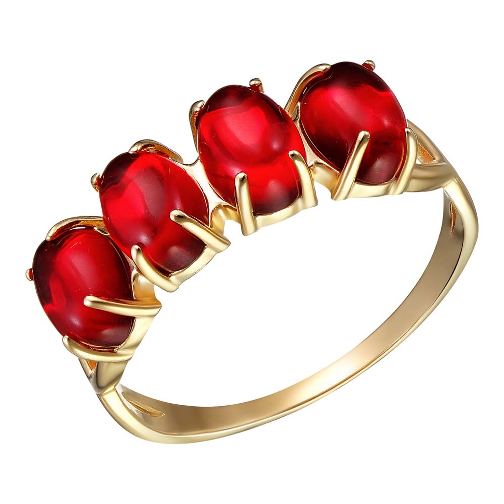 Серебряное кольцо 925 пробы; вставки  4 Янтарь;