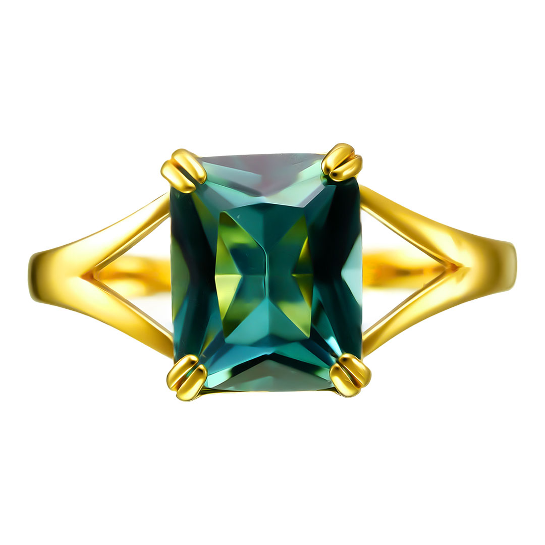 Серебряное кольцо 925 пробы; вставки 1 Празиолит;