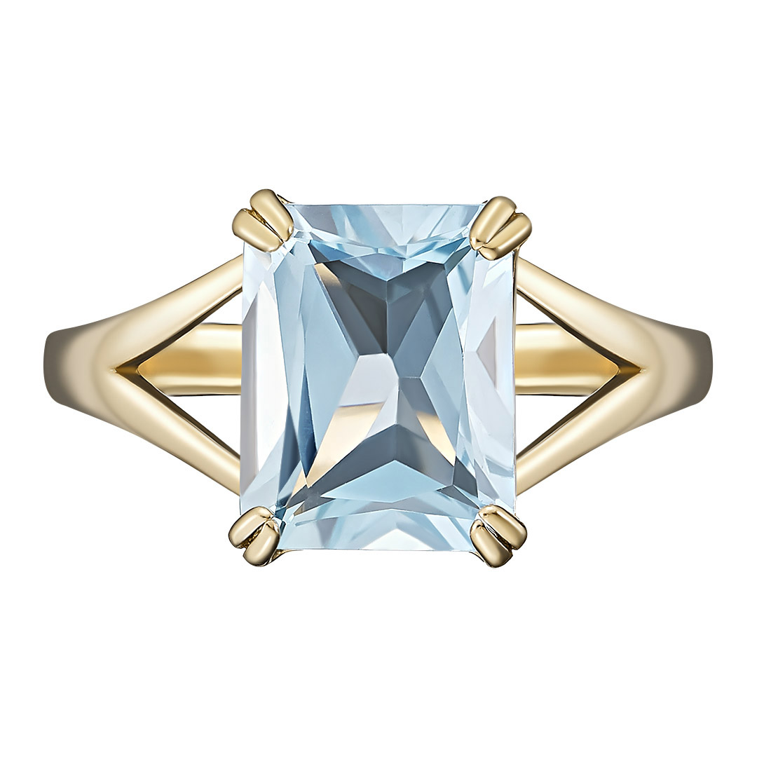 Серебряное кольцо 925 пробы; вставки 1 Топаз;