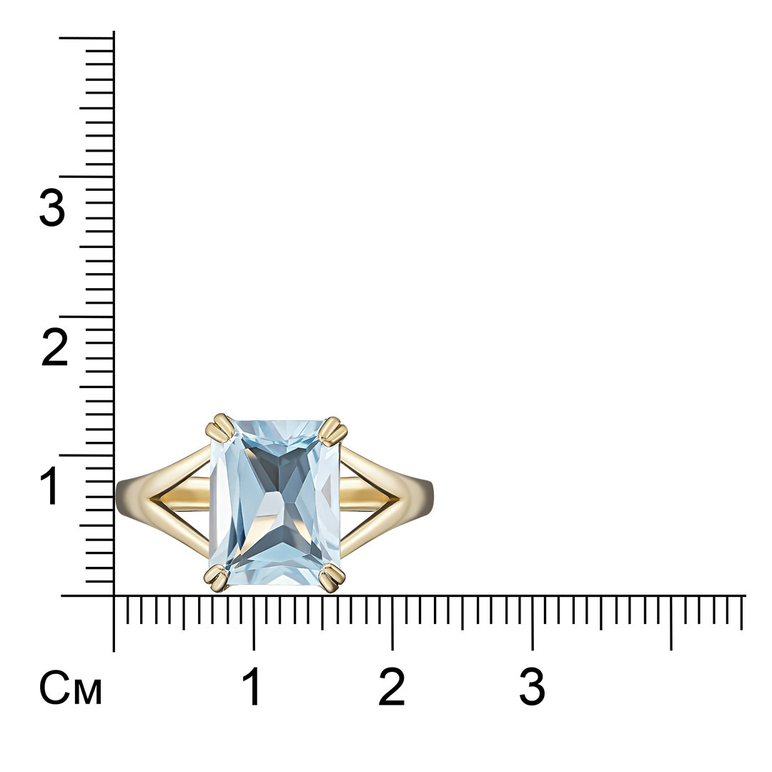 Серебряное кольцо 925 пробы; вставки 1 Топаз;