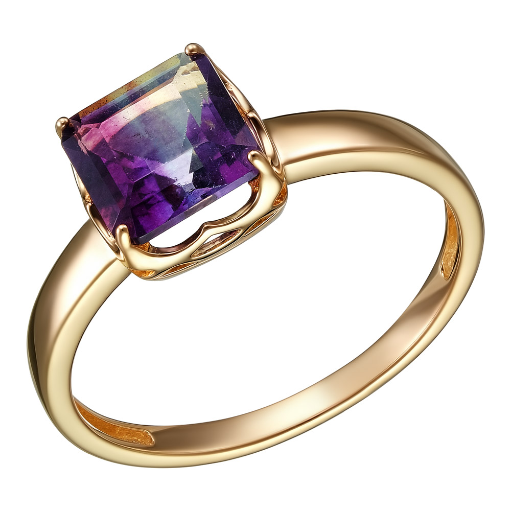 Серебряное кольцо 925 пробы; вставки 1 Флюорит;