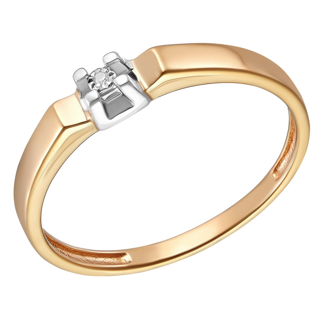 Серебряное кольцо 925 пробы; вставки 1 Бр.Кр-17 0,006 2/2А;