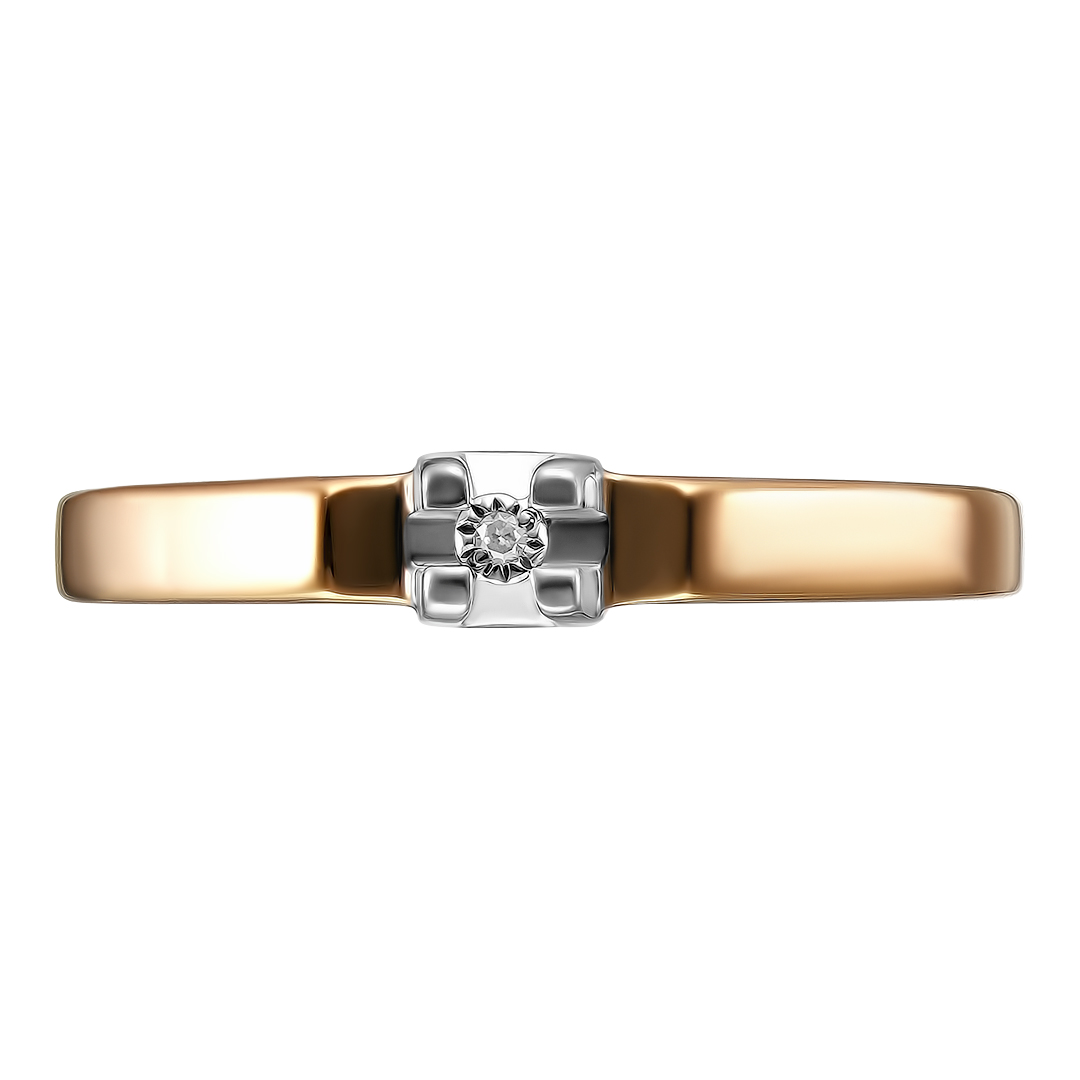 Серебряное кольцо 925 пробы; вставки 1 Бр.Кр-17 0,006 2/2А;
