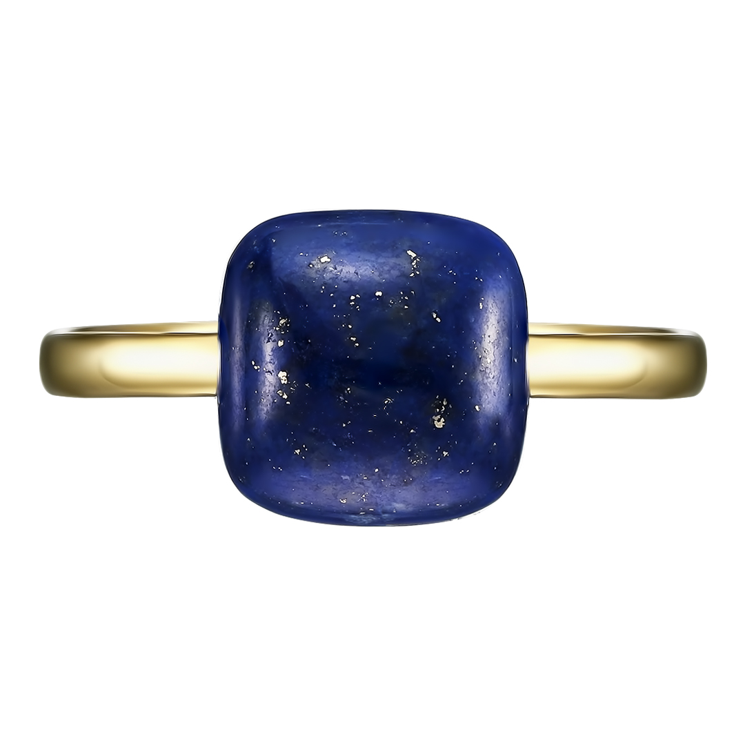 Серебряное кольцо 925 пробы; вставки 1 Лазурит;