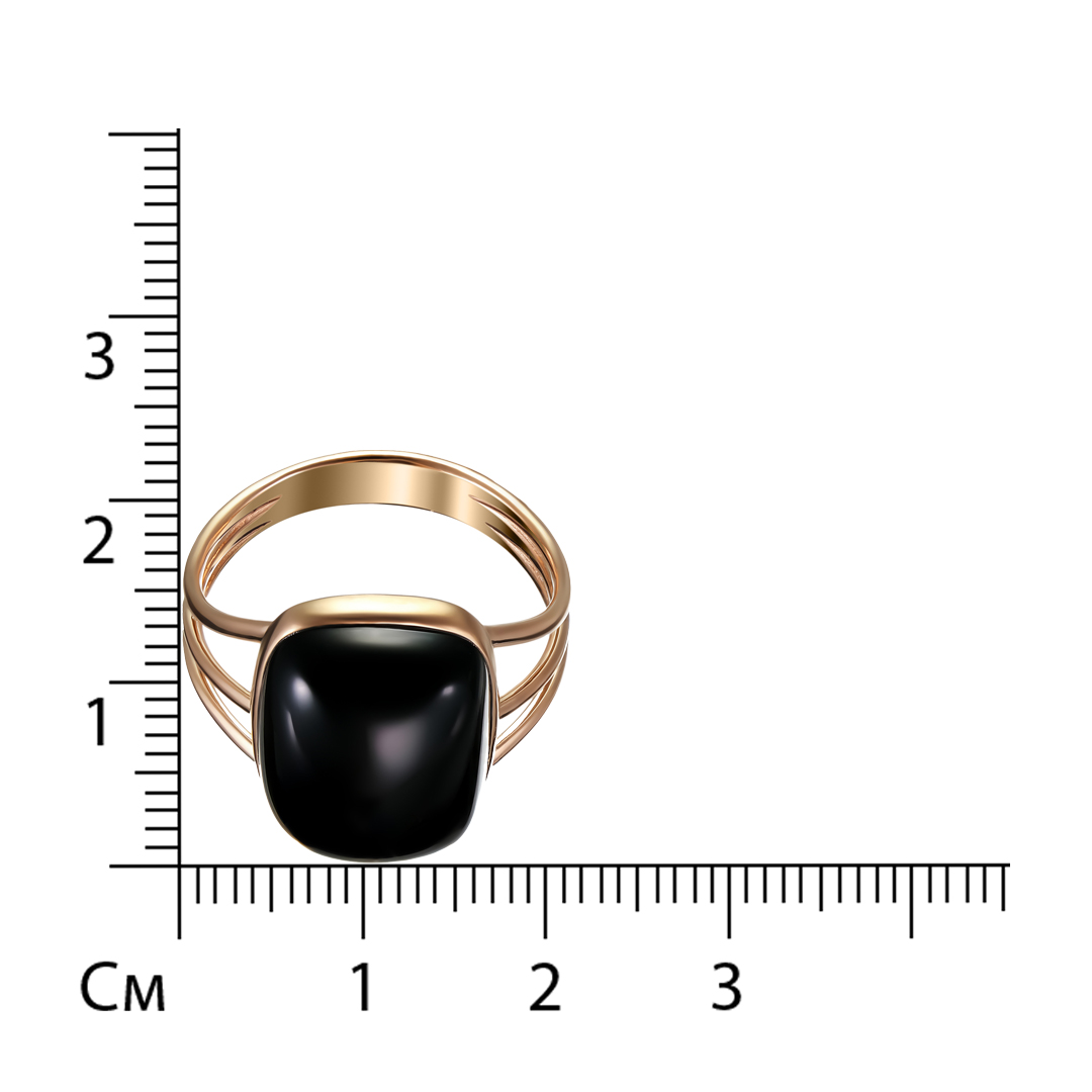 Серебряное кольцо 925 пробы; вставки 1 Агат природн. черный;