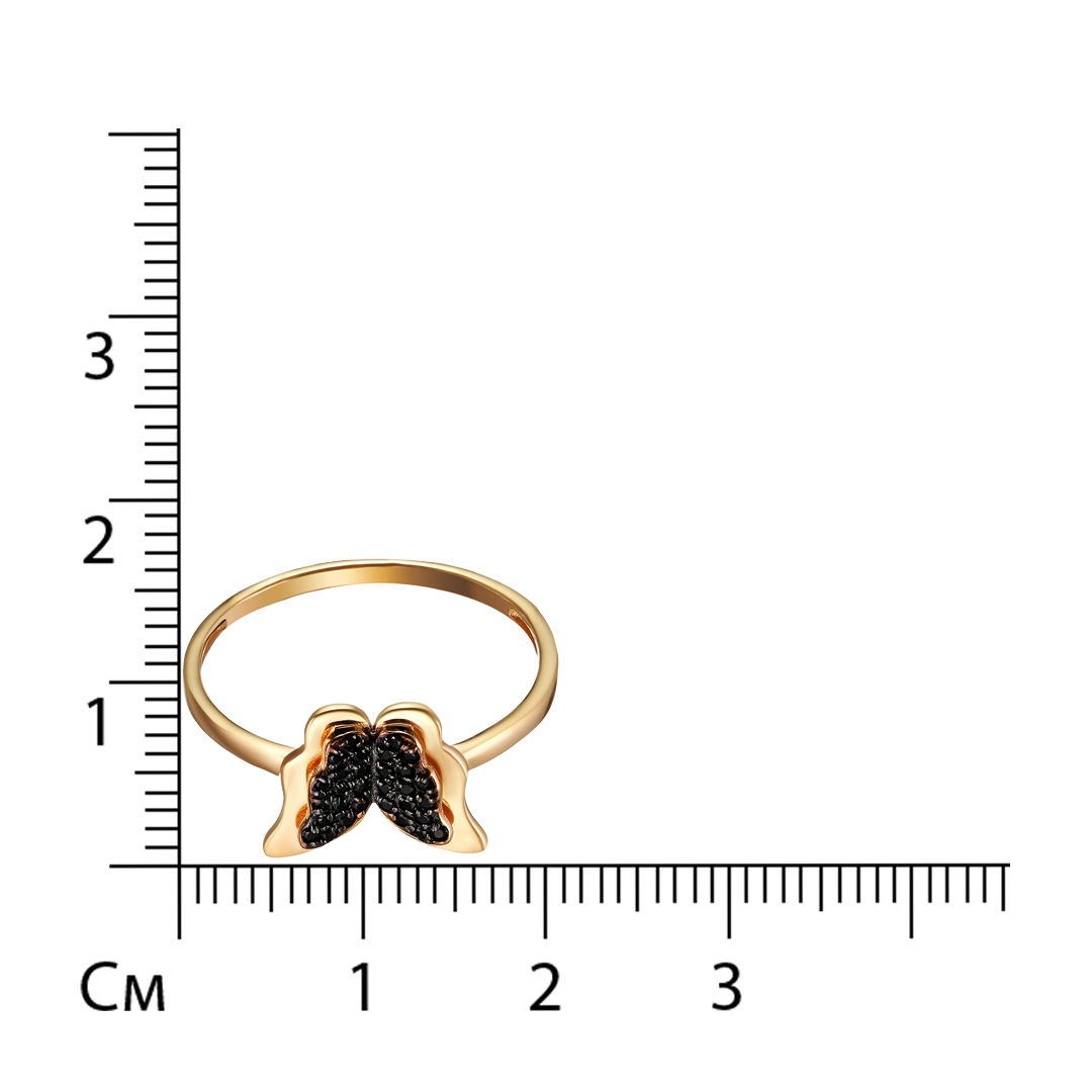 Серебряное кольцо со шпинелью "Бабочка"