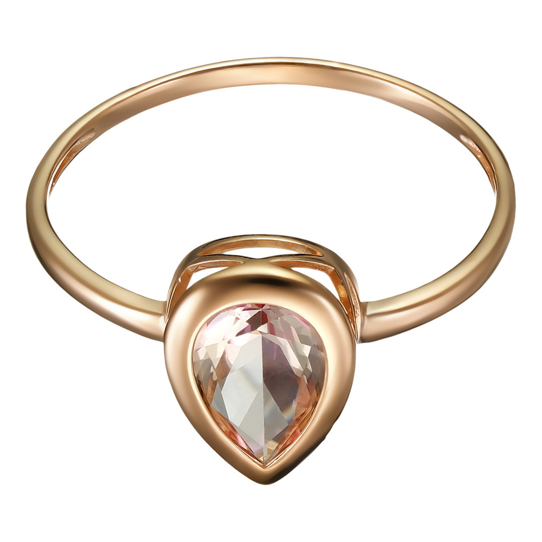 Серебряное кольцо 925 пробы; вставки 1 Топаз SWAROVSKI;