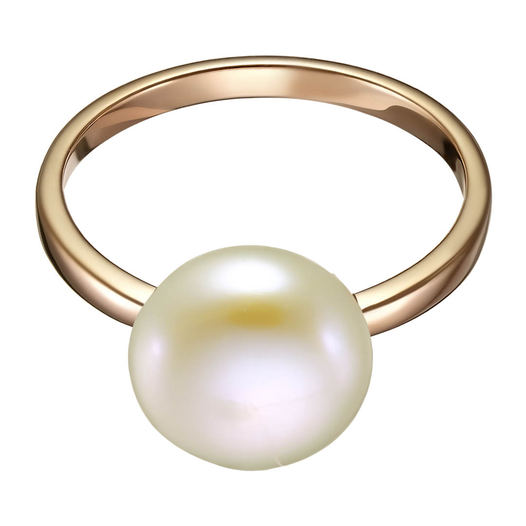Серебряное кольцо 925 пробы; вставки 1 Жемчуг преснов.культ. белый;