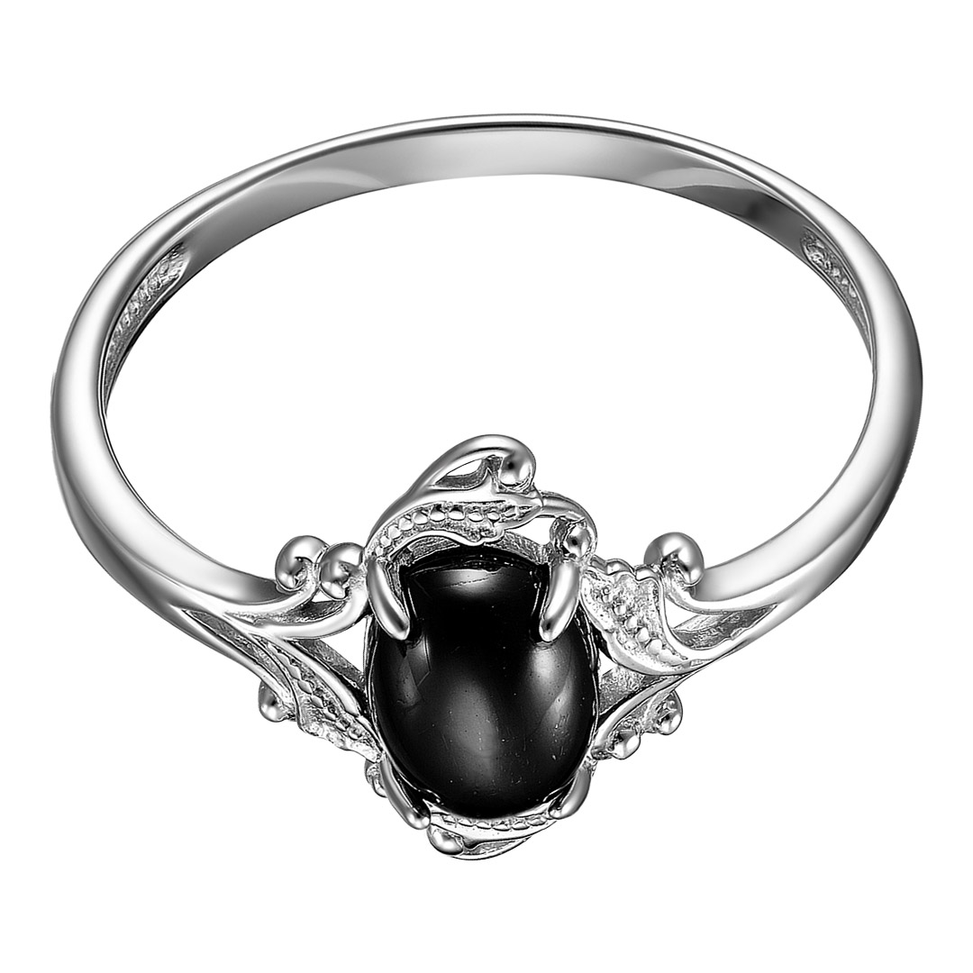 Серебряное кольцо с диопсидом