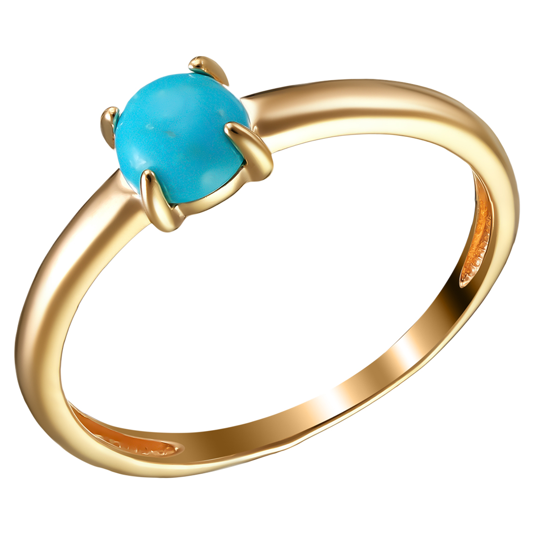 Серебряное кольцо 925 пробы; вставки 1 Бирюза;
