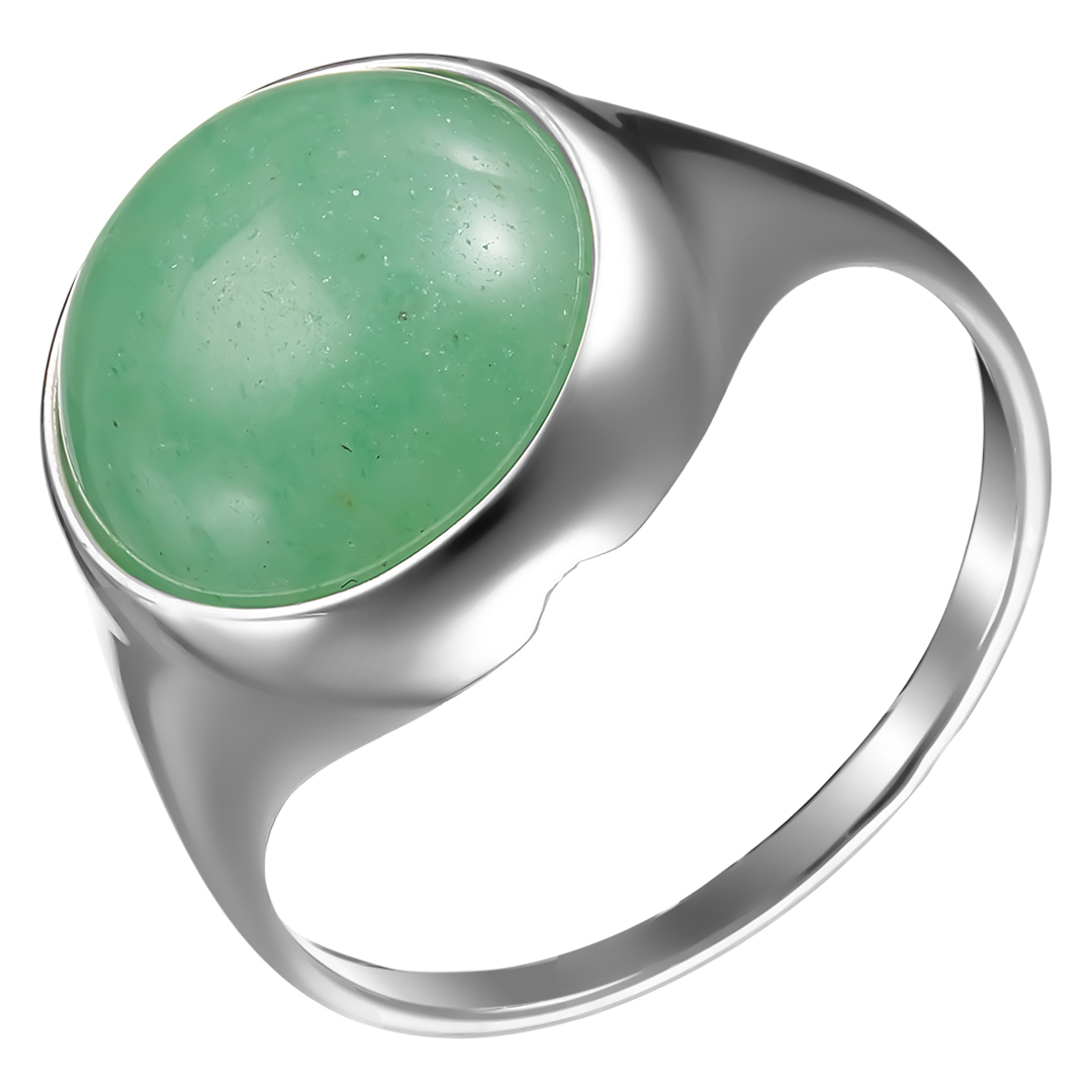 Серебряное кольцо 925 пробы; вставки 1 Авантюрин;
