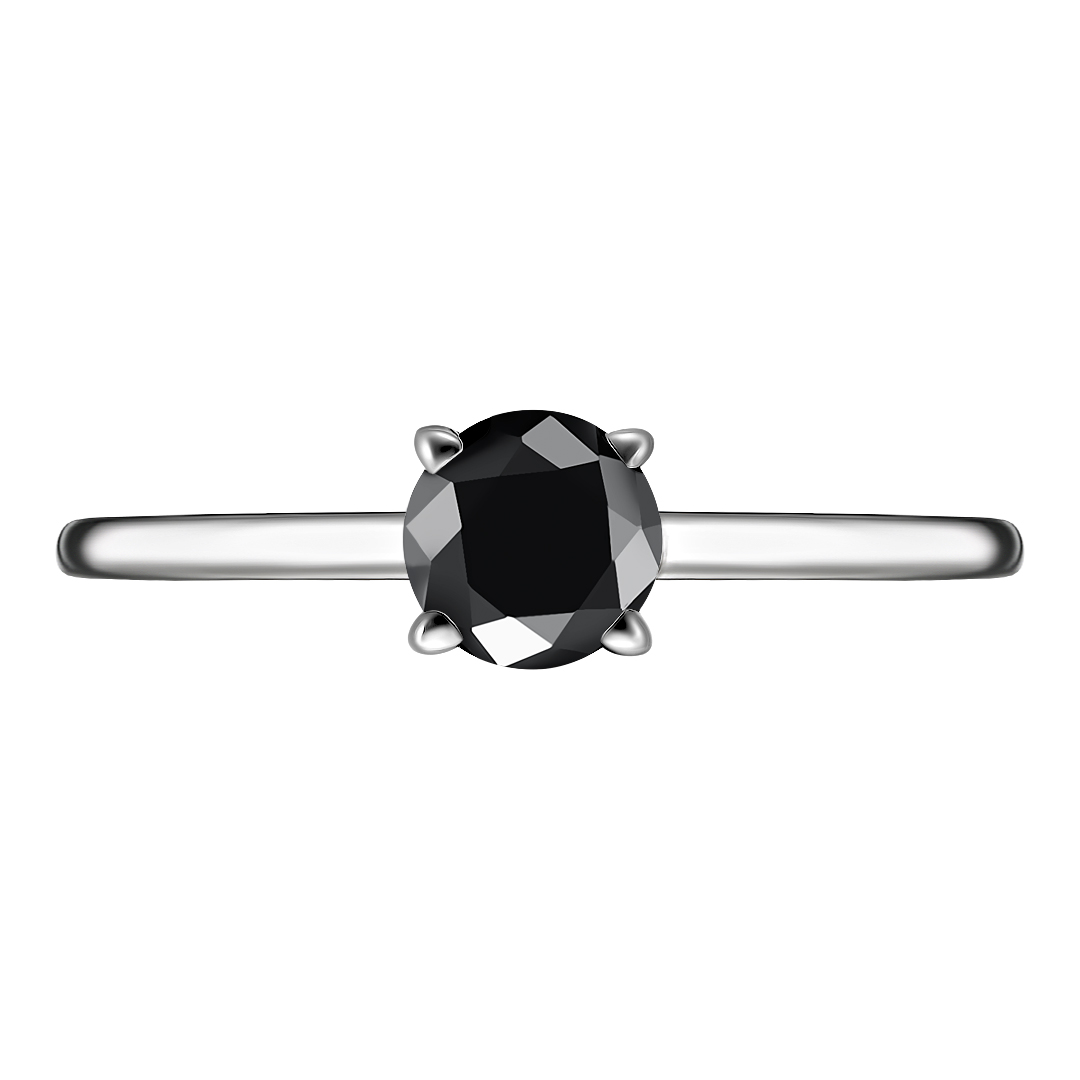 Серебряное кольцо 925 пробы; вставки 1 Турмалин черный;