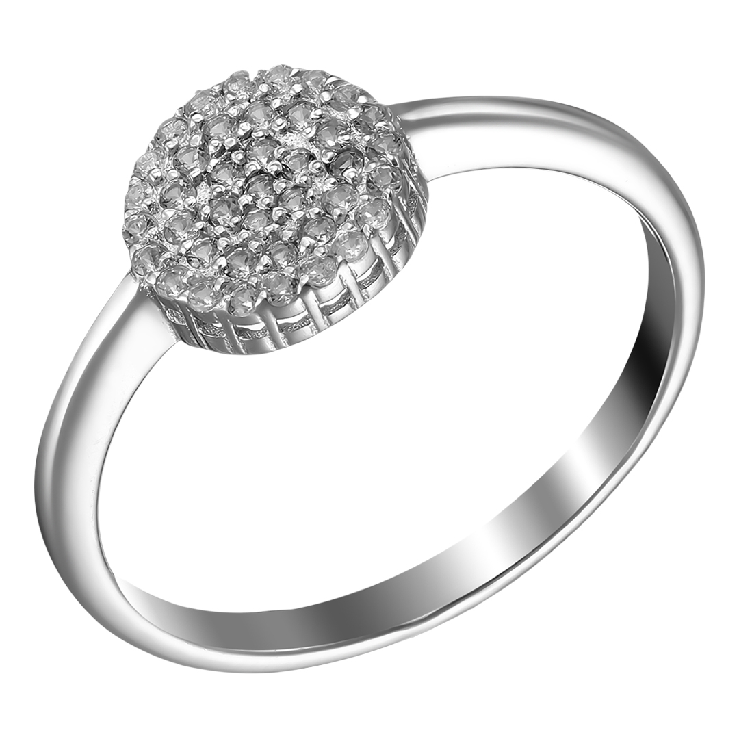 Серебряное кольцо с горным хрусталем