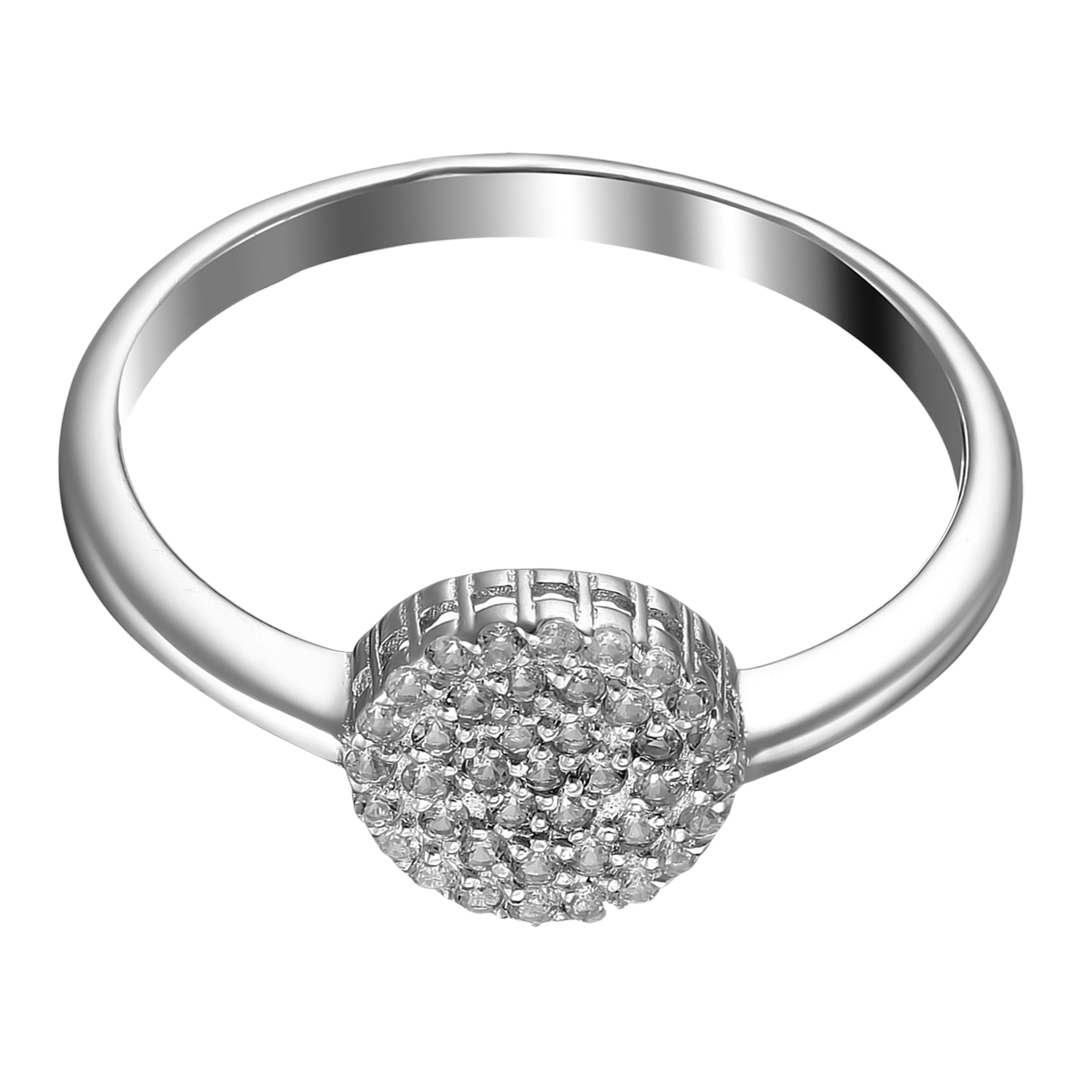 Серебряное кольцо с горным хрусталем