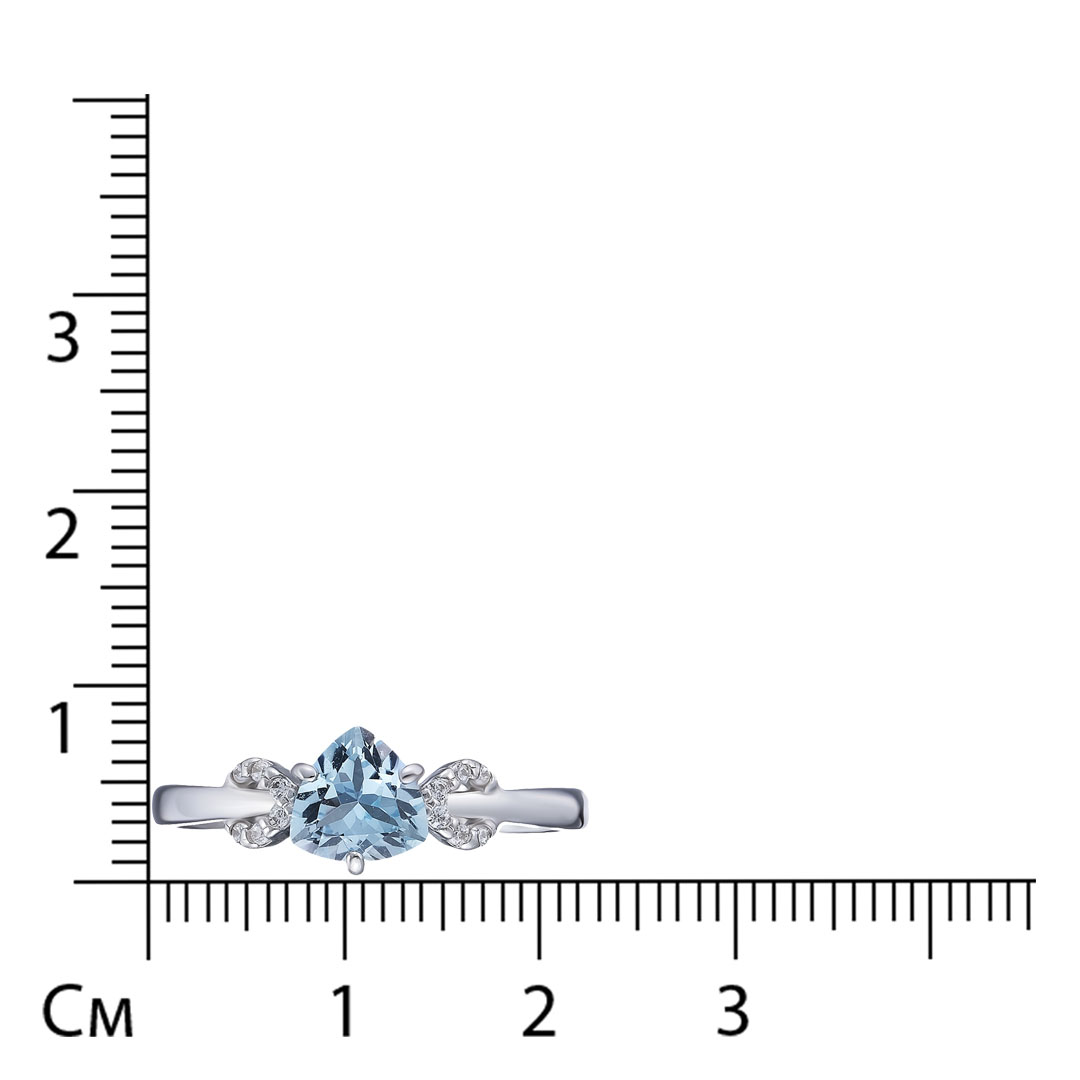 Серебряное кольцо с топазом Sky
