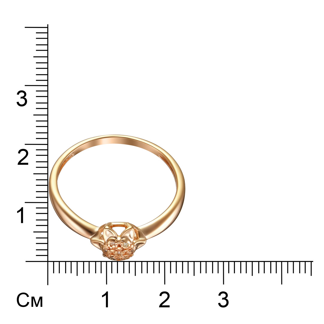 Серебряное кольцо 925 пробы; вставки 7 Бр.Кр-17 0,02 2/3A ;