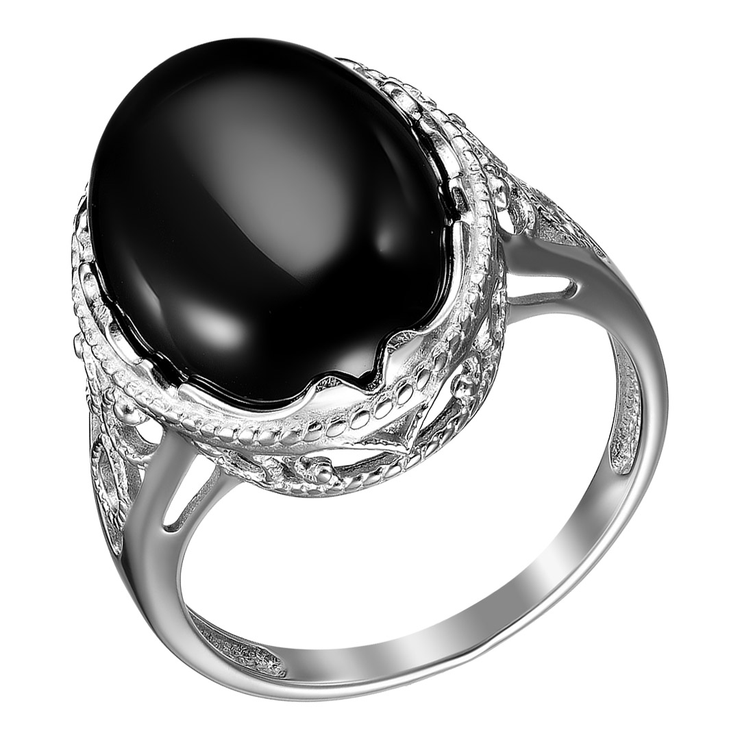 Серебряное кольцо с агатом