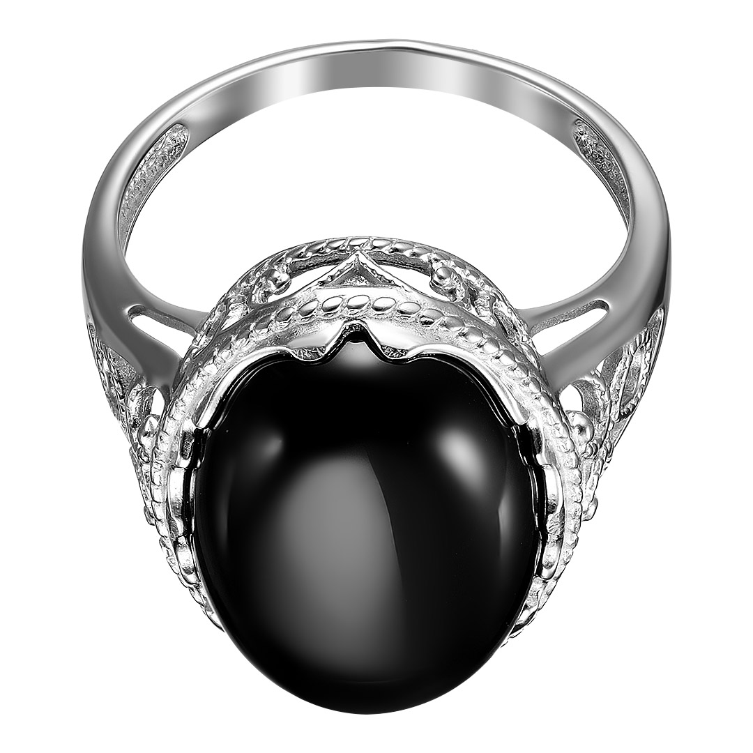 Серебряное кольцо с агатом