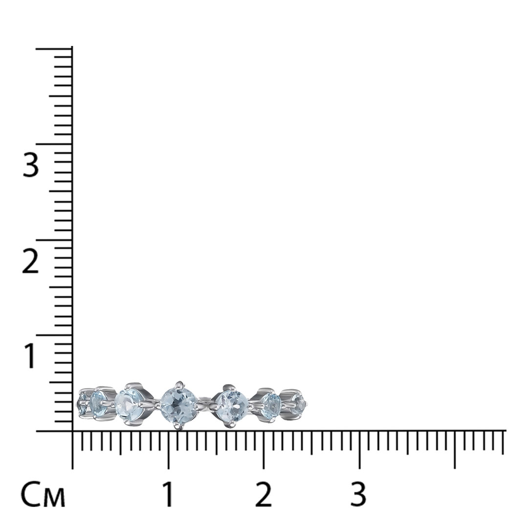 Серебряное кольцо с топазами