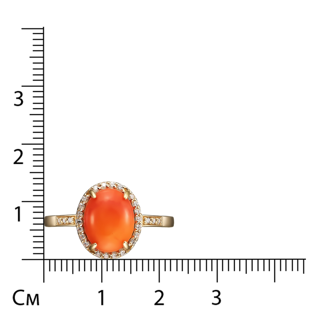 Серебряное кольцо с кораллом