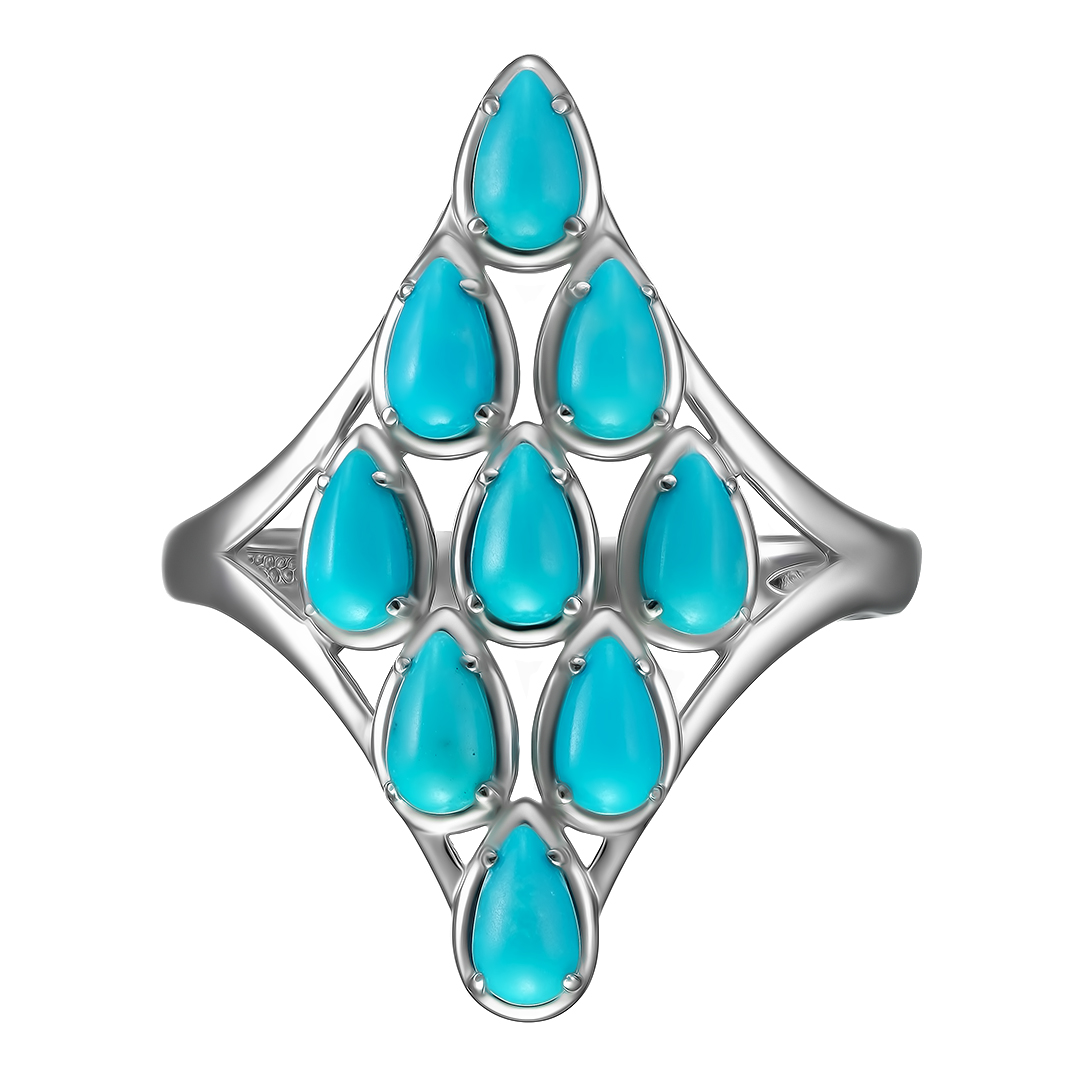 Серебряное кольцо с бирюзой
