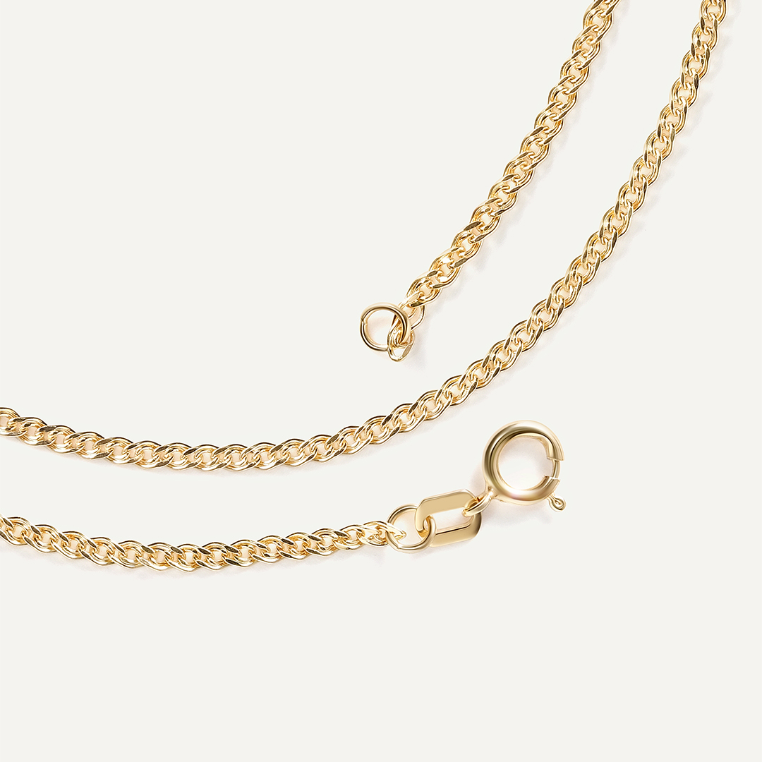 Цепь из желтого золота плетение "Нонна"