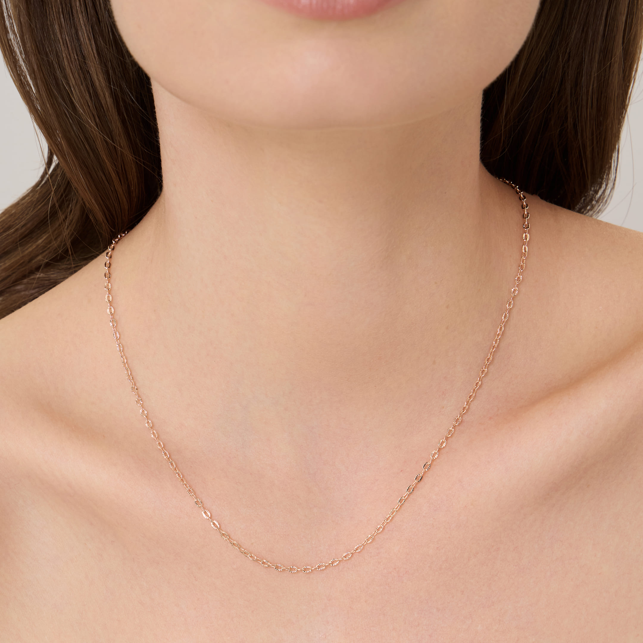 Цепь из золота плетение "Якорное"