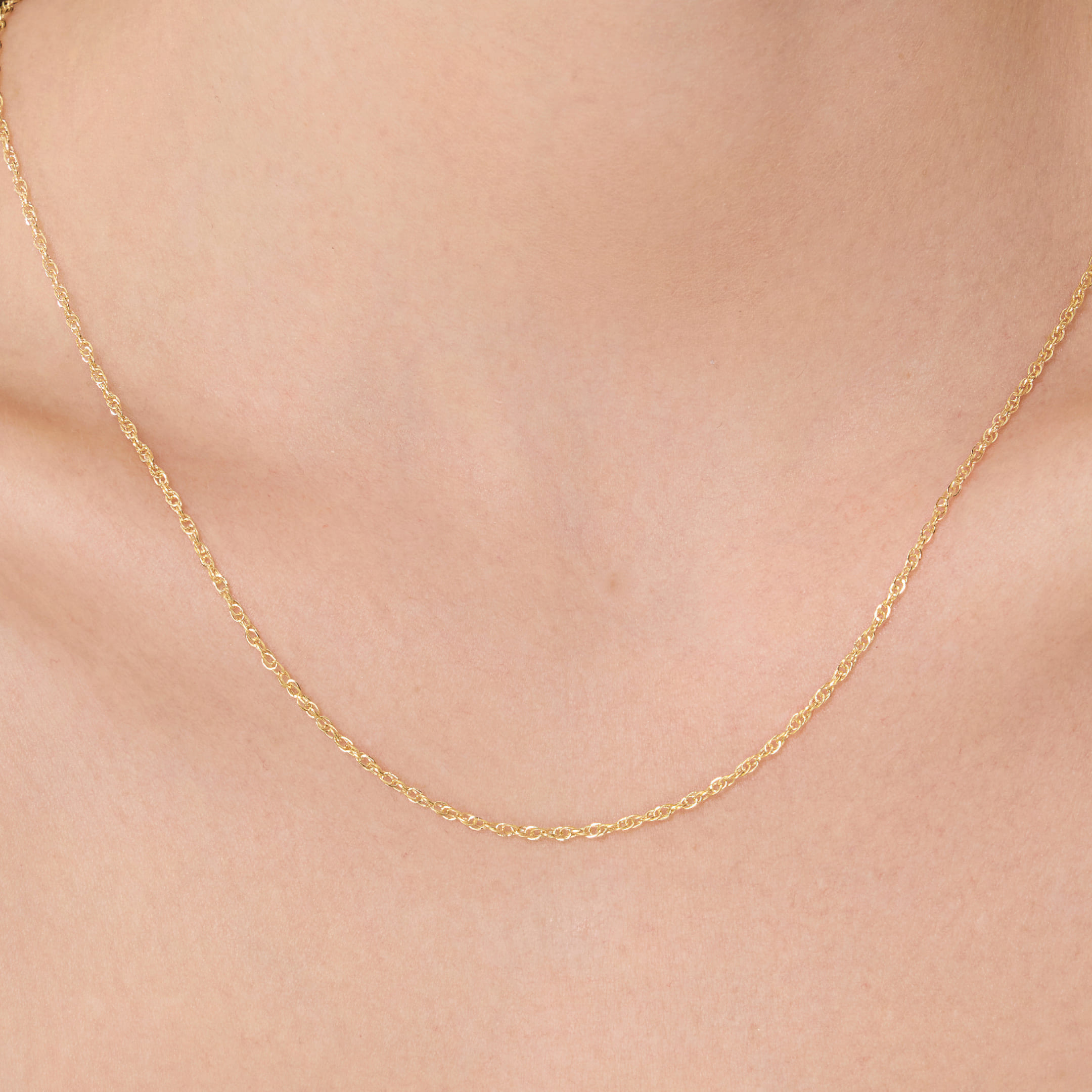 Цепь из желтого золота плетение "Веревка"