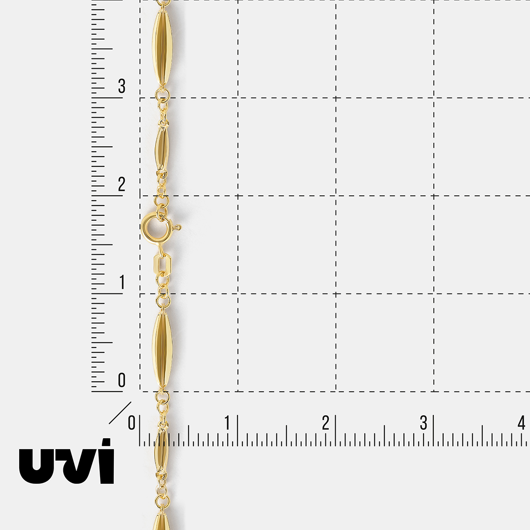 Цепь из желтого золота плетение "Фантазийное"