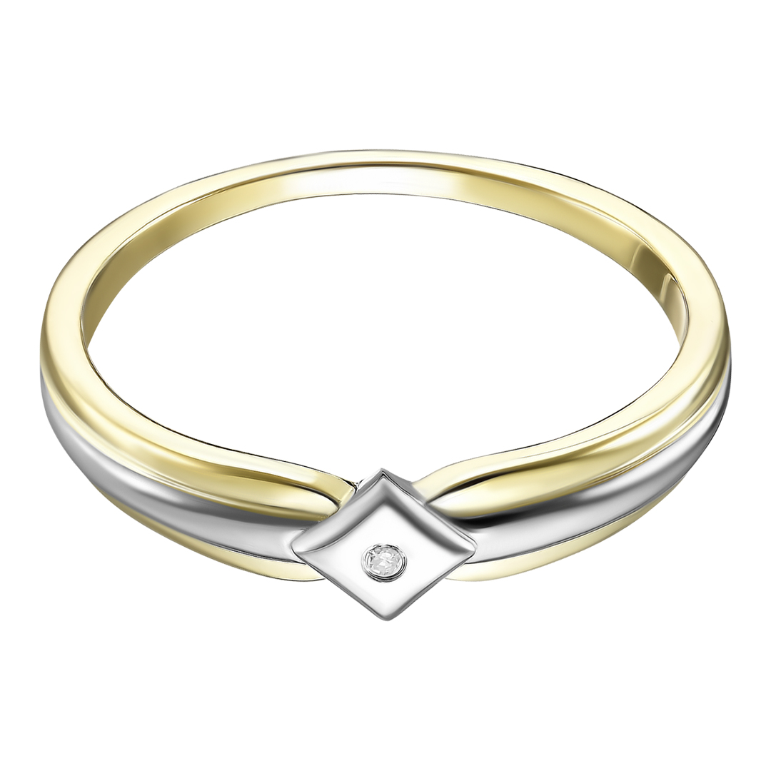 Серебряное кольцо 925 пробы; вставки 1 Бр.Кр-17 0,005 2/2Б
