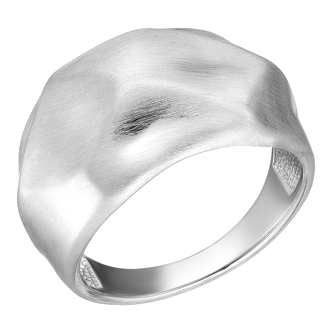 Серебряное кольцо 925 пробы; матирование;