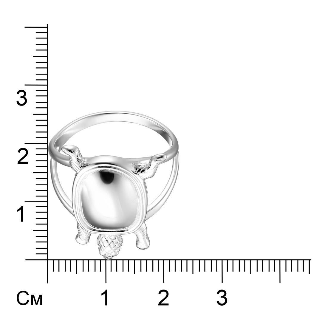 Серебряное кольцо "Черепаха"