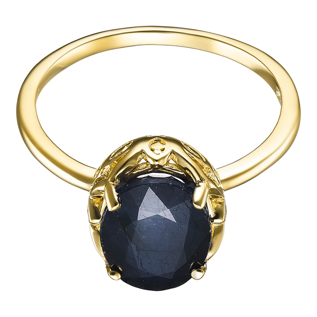 Серебряное кольцо 925 пробы; вставки 1 Сапфир U/2 3,55ct;