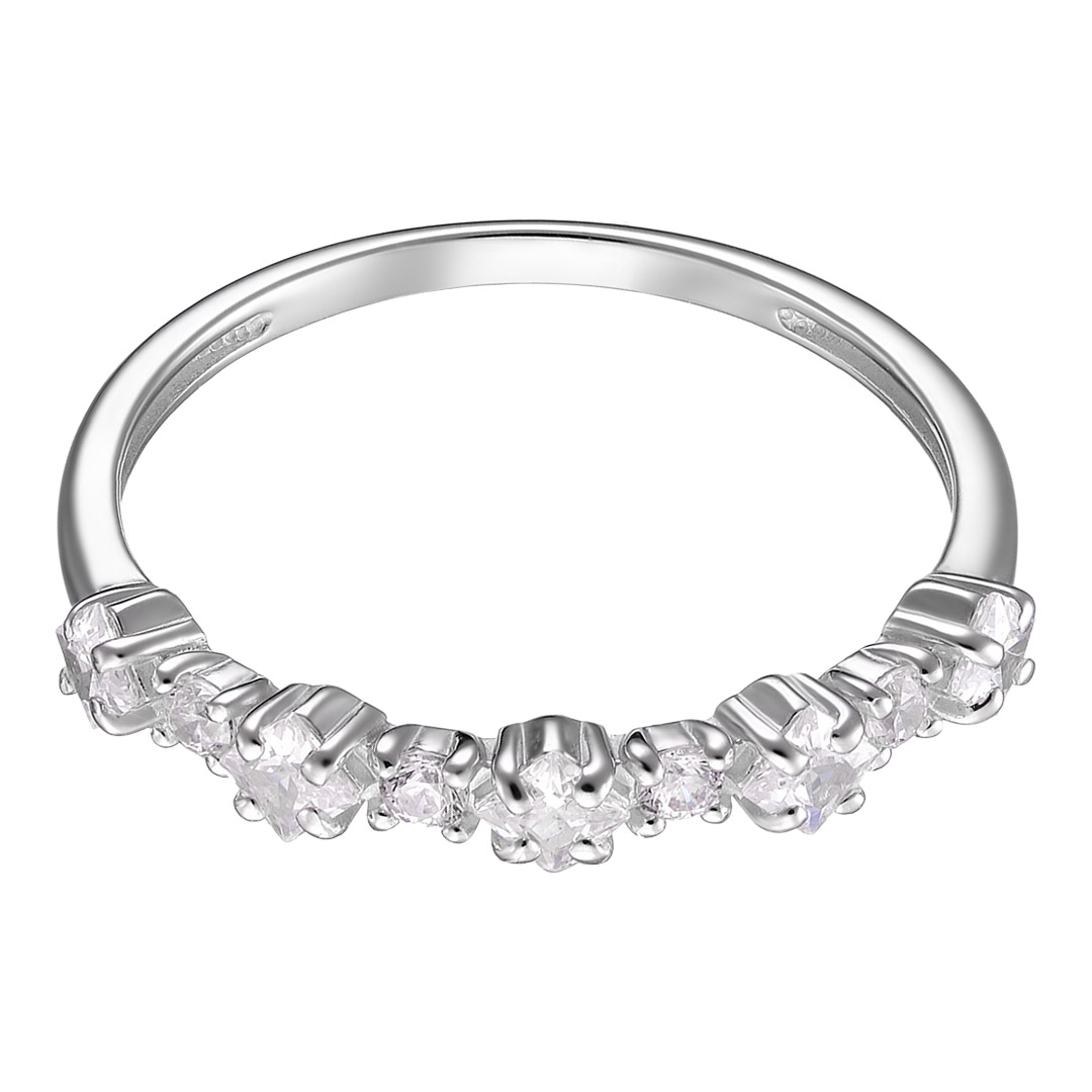 Серебряное кольцо с фианитами