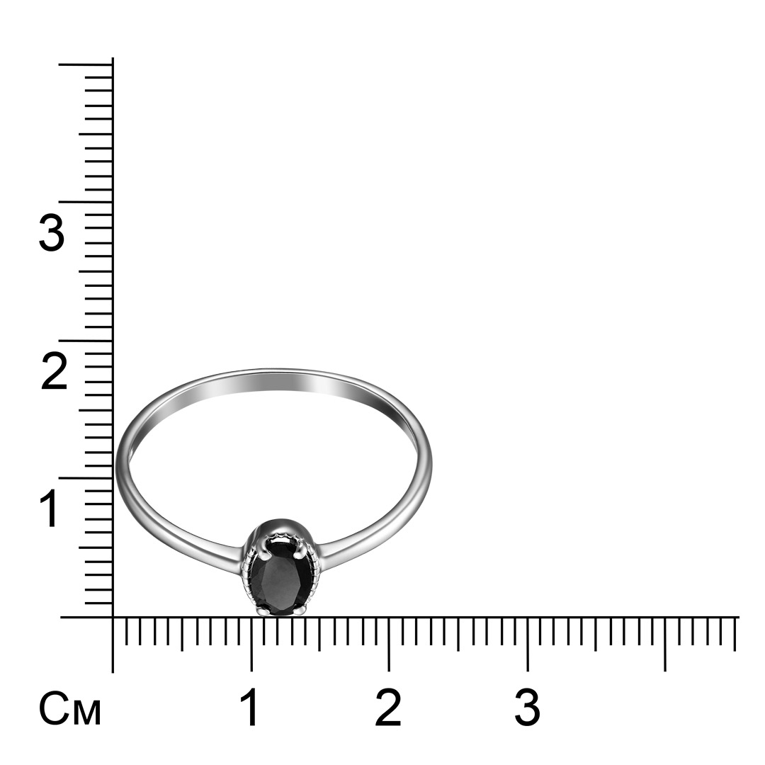 Серебряное кольцо 925 пробы; вставки 1 Турмалин;