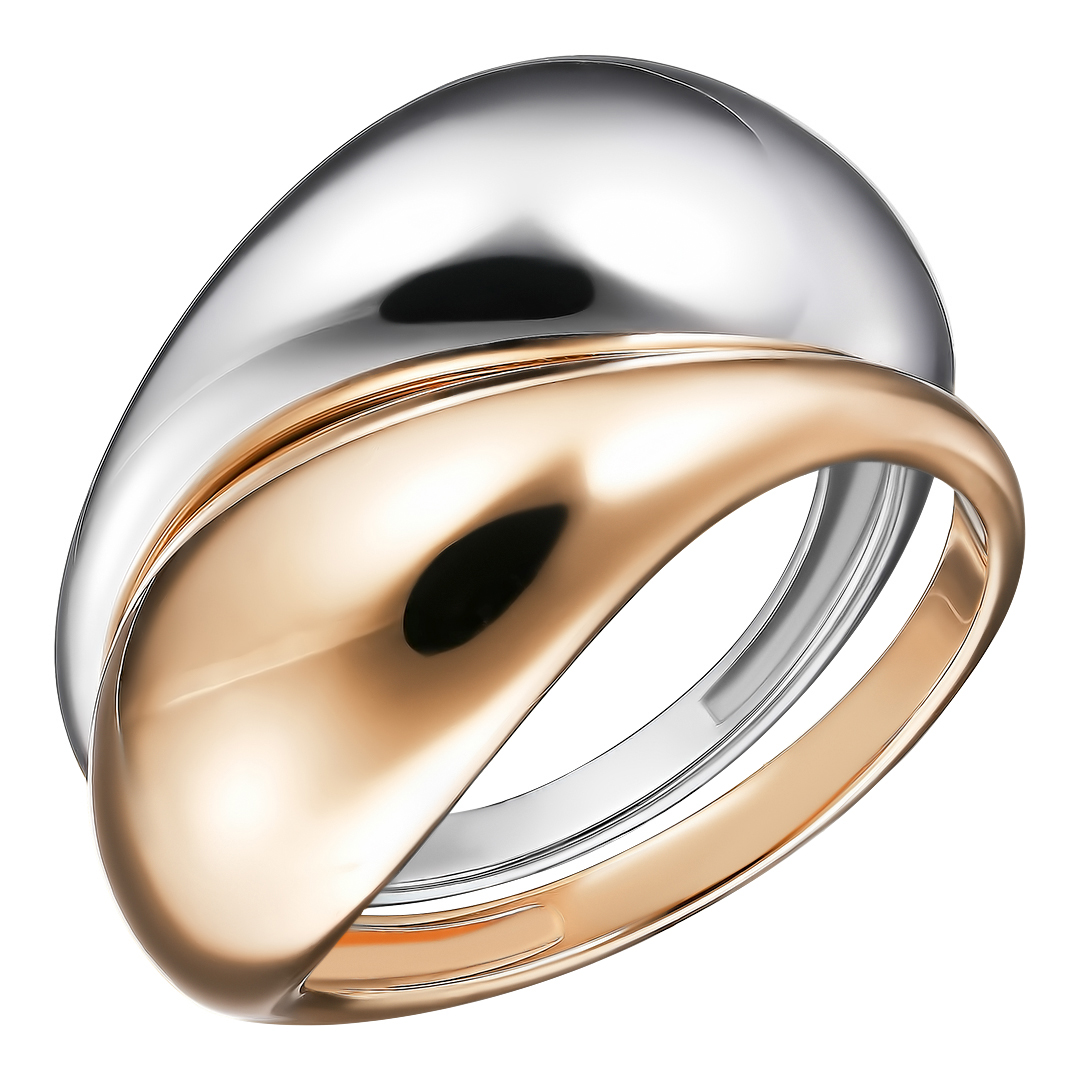 Серебряное кольцо 925 пробы; 2 в 1;