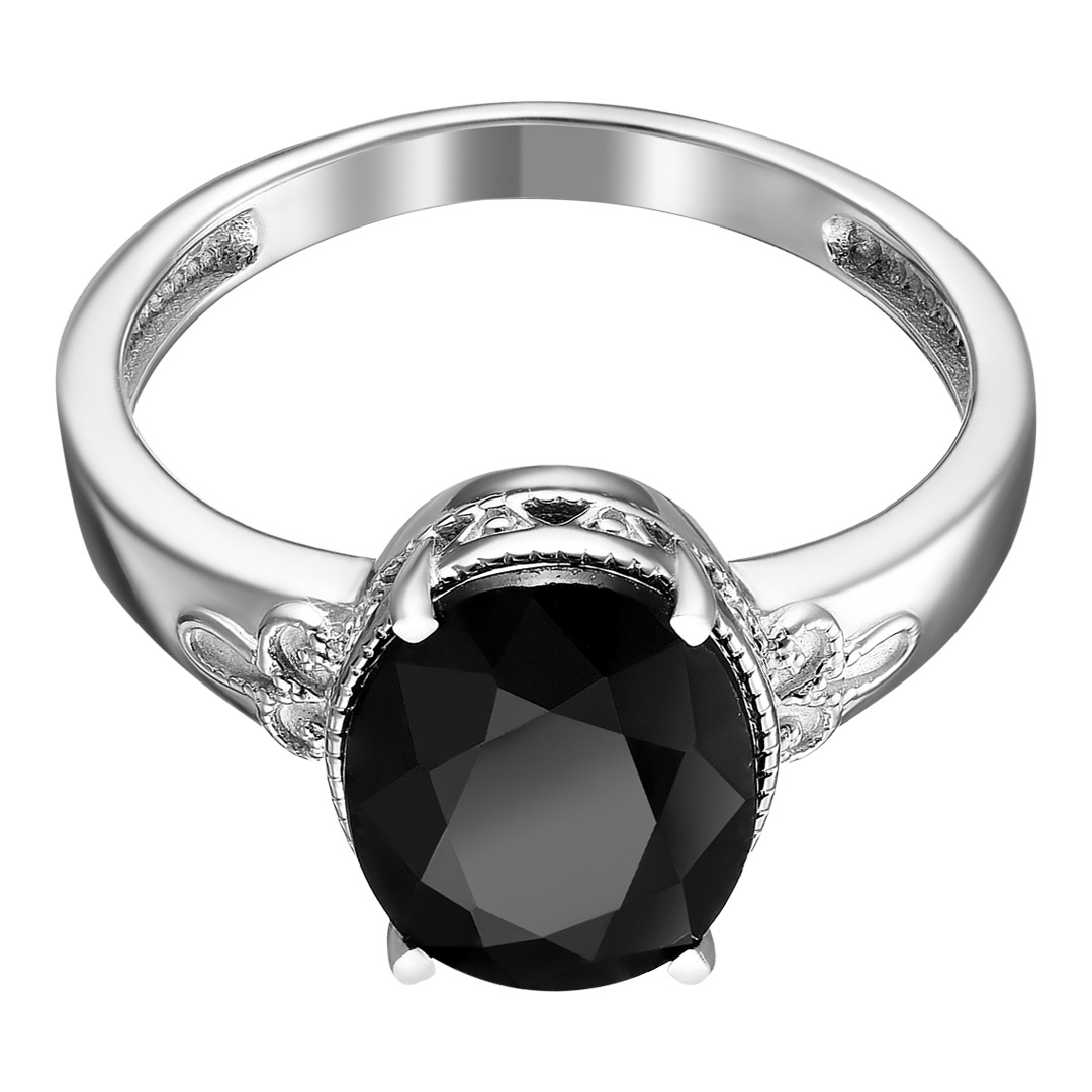 Серебряное кольцо 925 пробы; вставки 1 Сапфир U/2 3,185;